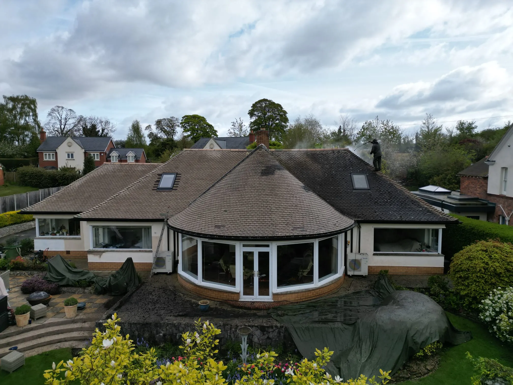 Roof before cleaning